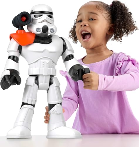 Fisher-Price Imaginext Star Wars Toy Stormtrooper XXL Figure, 16+ Inch Tall Poseable Character with Launcher for Kids Ages 3+ Years image 2