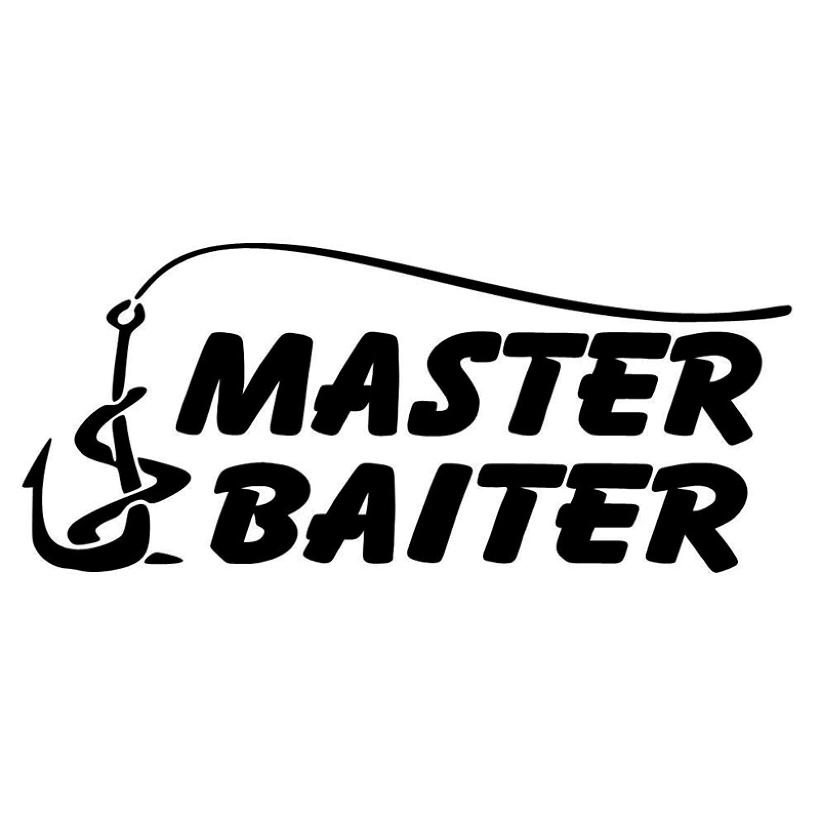 SCSHY Car Sticker 14.6Cm*6.3Cm Fishing Master Baiter Car Accessories Car Sticker