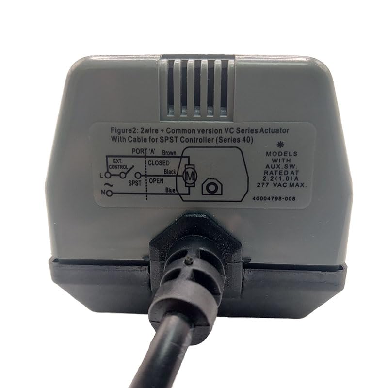 Siłownik zaworu z napędem silnikowym VC6013 Trzy linie, dwa elementy sterujące/VC4013, jedno sterowanie 2-drogowy 3-drogowy siłownik elektryczny 220VAC,Zapobiega wyciekom(VC4013)