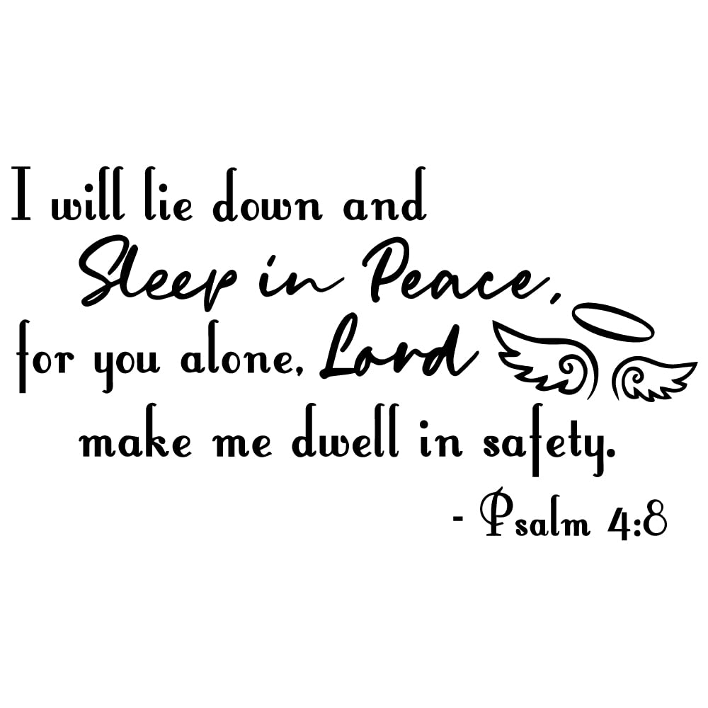 Movankro I Will Lie Down And Sleep In Peace You | Desertcart Seychelles, image size:1000x1000