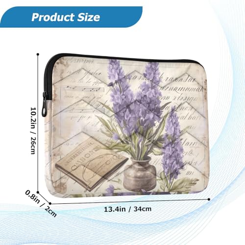 Funda para Laptop Retro Lavanda 13-14 Pulgadas Impermeable miniatura 3