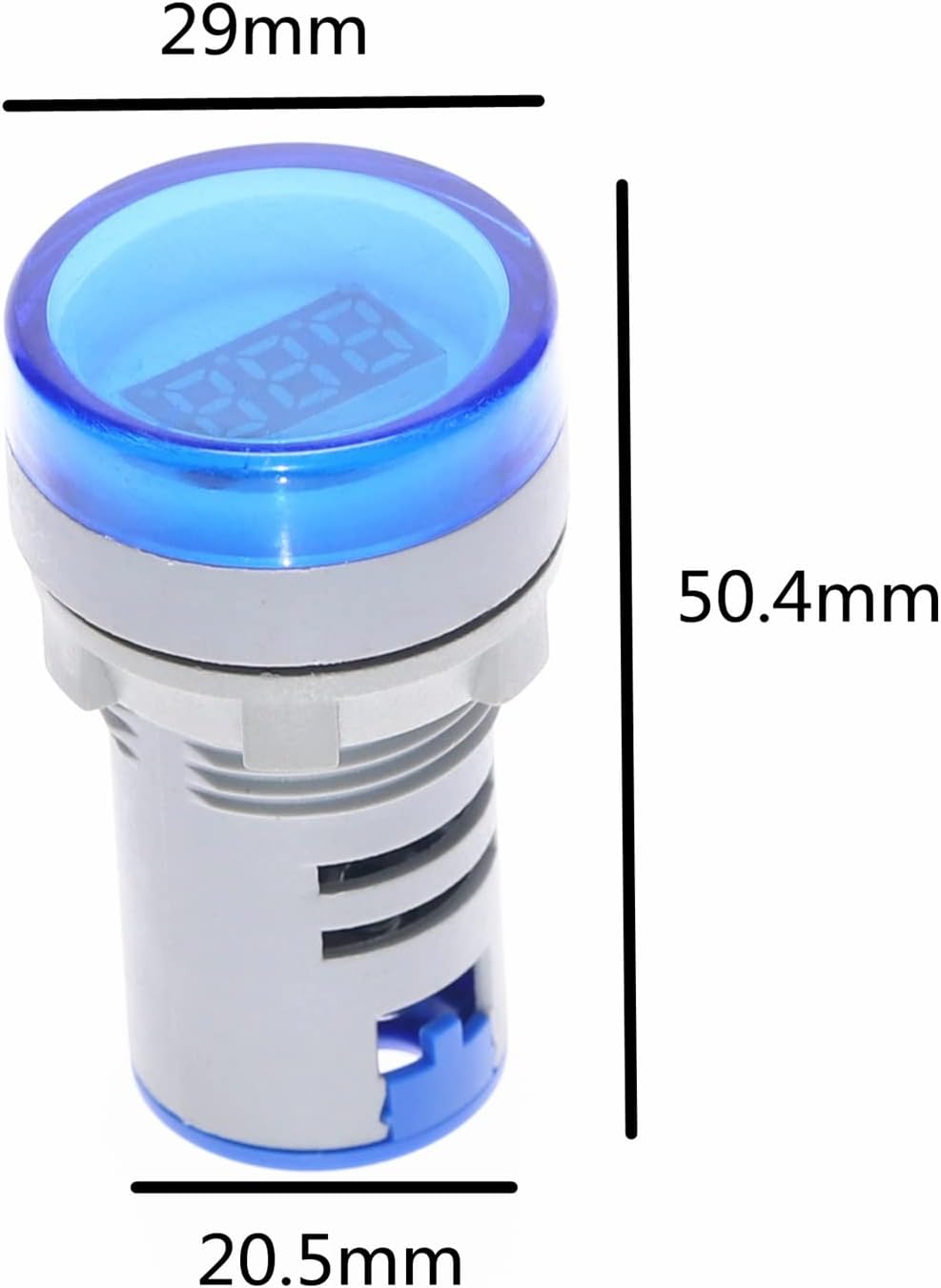 LED Voltmeter Signal Lights Digital Display Gauge Volt Voltage Meter Indicator Lamp Tester Measuring Range AC 20-500V (Color : Yellow)