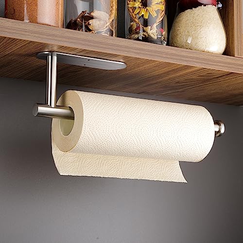 Küchenrollenhalter Kegii ohne Bohren – Platzsparender Edelstahl Rollenhalter