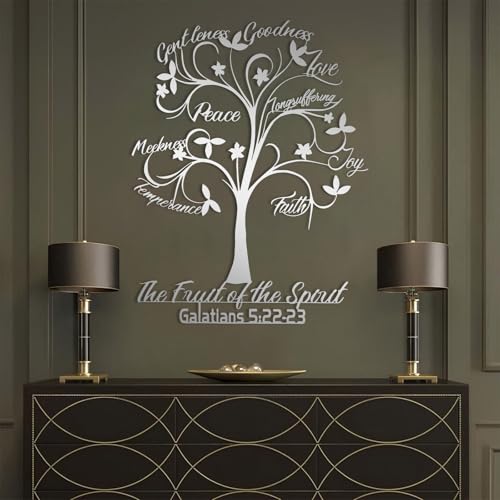 Fruit of the Spirit Metal Wall Decor, Metal Bible Quotes