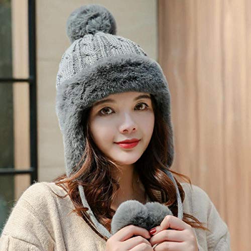 Chapeau tricoté épais femmes anti-froid style mignon pour dames