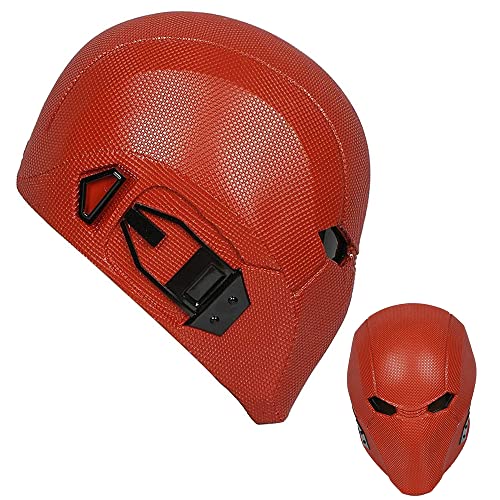 Crazyrimcos Red Hood Helmet Deluxe Collectors Edition for Jason Todd Cosplay (Red Hood C - Injustice 2)
