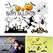 DERU Adesivi per finestre di Halloween Adesivi Rimovibili da Parete, per Le Decalcomanie della Finestra della Parete del Salone del Fondo della TV, Camera Famiglia Halloween Party Decoration