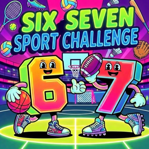 6 7 Coloring Book: 67 Trendy Designs: Aesthetic Patterns and Unique Sports Graphics for Fans of the Six Seven Viral Trend
