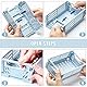 Klappkiste Plastik Klappkorb Faltbare 5STK Stabile Aufbewahrungskiste Mini klappbox 15x10x5,8 cm Einfache Umzug für Regal Zuhause Küche Klassenzimmer Schlafzimmer Badezimmer Büro