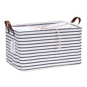 Hinwo 31L Canvas-Aufbewahrungskorb mit Kordelzug