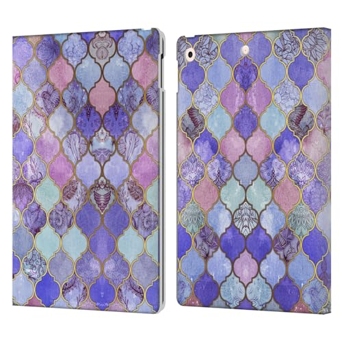 Étui portefeuille en cuir Apple iPad 10.2 Head Case Designs violet