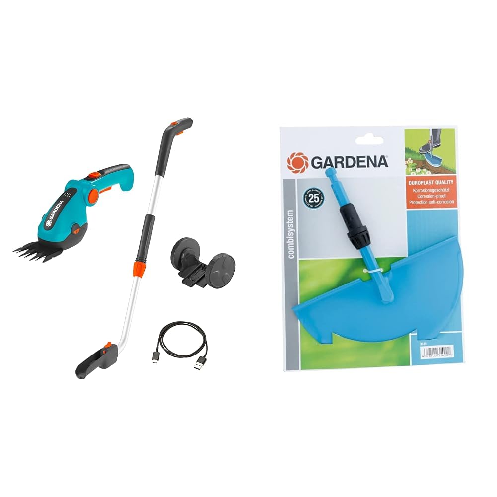 Gardena Set Akku-Grasschere ComfortCut Li & combisystem-Rasenkantenstecher