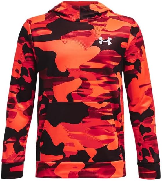 Under Armour Boys Armour Fleece Printed Hoodie Apparel - Scuba Neck Design
