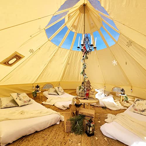 Carpa Bell Tent impermeable 4 estaciones 5m para camping miniatura 2