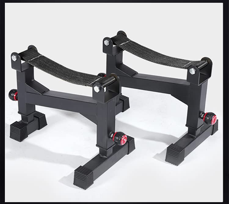 2 Stand Quiet Deadlift Barbell Elevation Stand Black