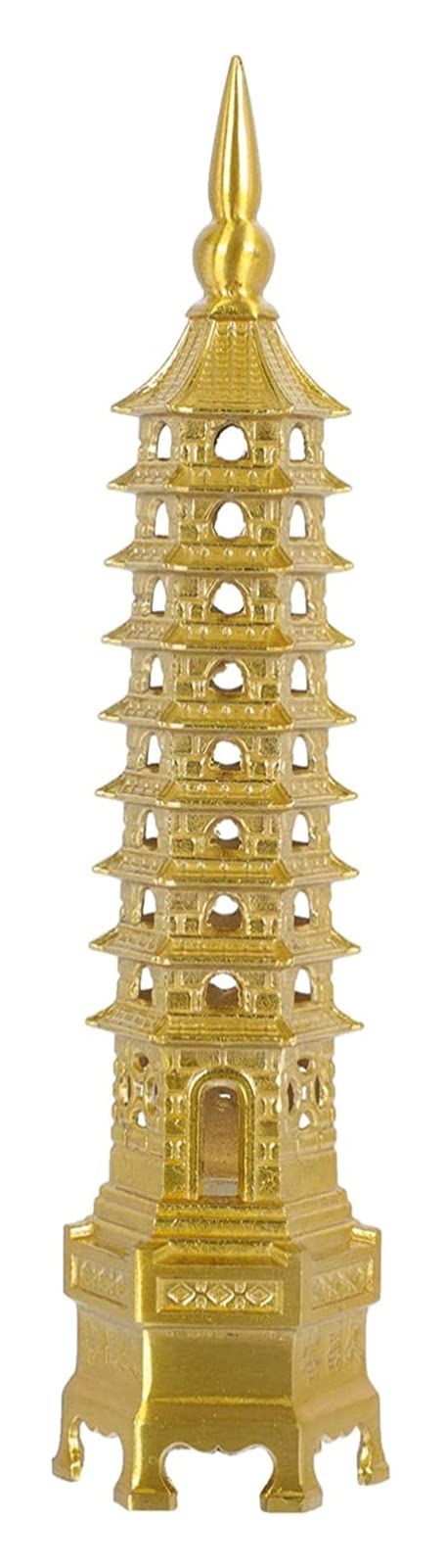 Ozdoba feng shui, chińskie dekoracje, Fengshui Pagoda Statua Wieża Statua Ochrona Biznes rośnie Dekoracja biurka Feng Shui Buddyzm Dekoracja świątyni Miniatura ogrodowa Do biura Ozdoby do domu