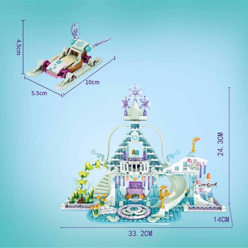 Miniatura 5 de SEMKY Crystal House - Juego de bloques de construcción (724 piezas) - Juguetes de construcción y militares, regalos para niños y adultos