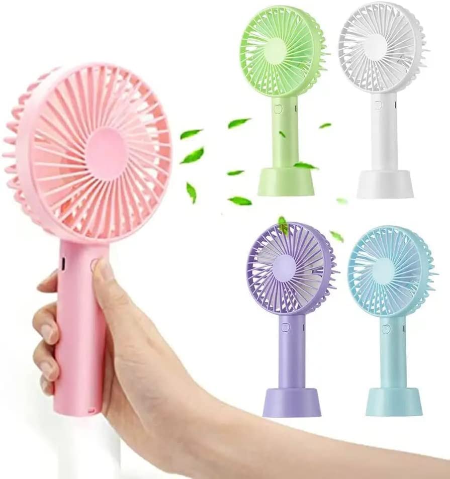 Prezzie Villa Mini Portable USB High Speed Rechargeable Battery Operated Summer Cooling Table Fan with Stand For Home Office Indoor Outdoor Travel (Assorted Color) (B0C4LLQ8GN) Amazon Price History, Amazon Price Tracker