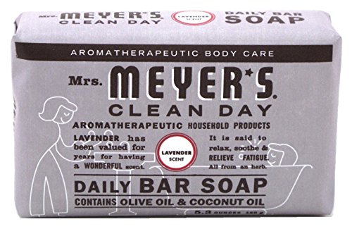 Mrs Meyers Bar Soap Lavender 5.3 Ounce (156ml) (2 Pack) image 2