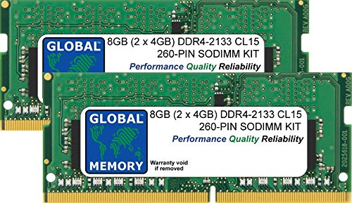 Mémoire RAM DDR4 2133MHz 8Go pour le télétravail fluide sur ordinateur portable SODIMM
