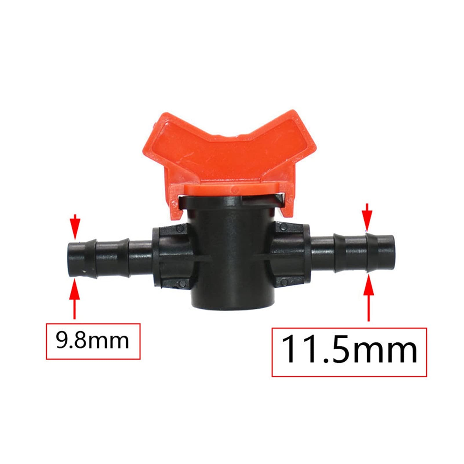 Adaptador de conector de manguera 20 grifos de jardín 4/8/10/12/16/20mm manguera válvula de agua PIERTE PIERTE HOME JARDÍN ORIBUCIDO MICRO RIEGO (Color : 16mm x 3I4)