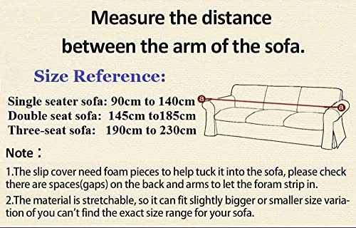 INMOZATA Housse de Canapé Extensible Housse Canapé 1/2/3 Places, Protecteur Canapé avec Accoudoirs, Revêtement de Canapé avec Bâtonnets de Mousse Antidérapante (3 Places, Noir) - Image 7