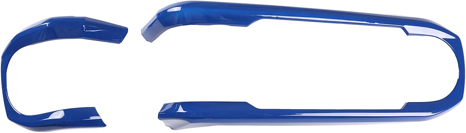 Car ABS Inner Look Central Console Dashboard Panel Cover Trim Fit for Toyota Tacoma 2016 2017 2018 2019 2020 2021 2022 2023 Console Dashboard Decorative Border Frame (Blue)