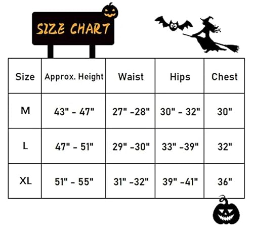 Daihanle Skeleton Costume Kids Halloween Costumes For Boys And Girls Outfit Jumpsuit For Halloween Carnival Horror Dress Up Role Play (M) #TOP6