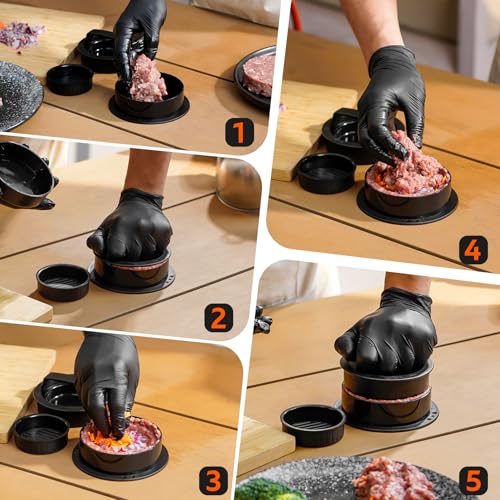 Set de 6 utensilios parrilleros en acero inoxidable miniatura 3