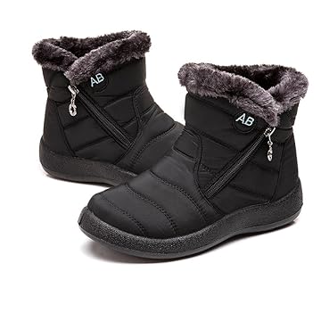 Botas Femininas De Neve Inverno Impermeável, grossas e quentes, pelúcia quente calçados casuais sapatos impermeáveis ​ ultraleves. TAM 37
