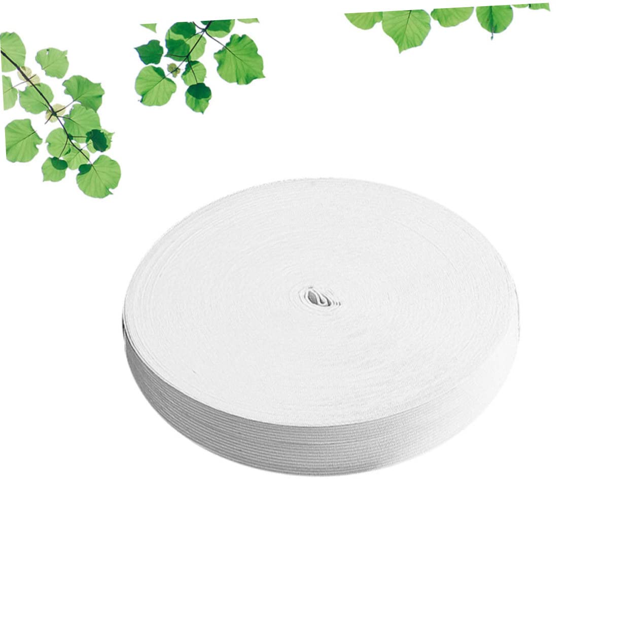 Nastro Elastico Piatto da Cucire, Rotolo 42 Metri Bianco, Poliestere | Tessuto Flessibile, Non Si Deforma, Confortevole e Traspirante, per Fai da Te e Uso su Abbigliamento