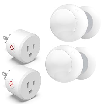 Motion Sensor Light Switch with Built-in Timer Settings, PIR Motion Sensor Plug with 3 Adjustable Ranges, Auto On/Off, Ideal for Garage, Closet, Storage Room, Works with All Light Bulbs,2Pcs
