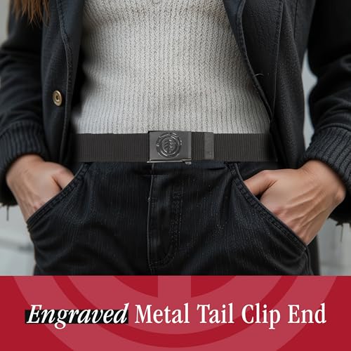 Concept One unisex-adult Element Belt, Adjustable Fabric Belt for Men and Women With Metal Buckle3