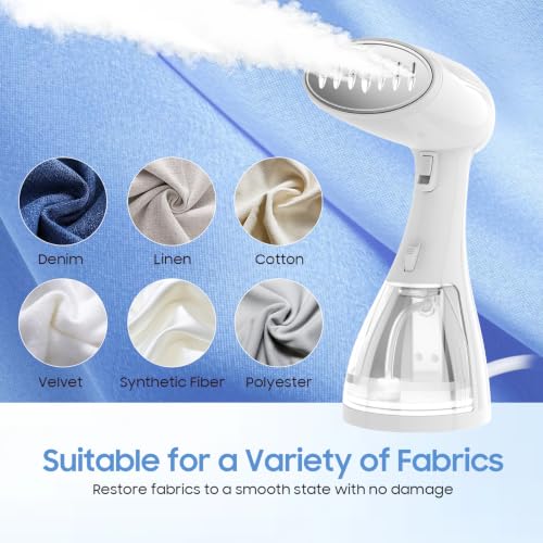 Image of Handheld Portable Steamer for Clothes - 1350W Small Clothes Steam Iron | 300ML Large Capacity & 15S Fast Heat-up Garment Steamer, Effectively Remove Various Fabric Wrinkles for Travel /Hotel /Home