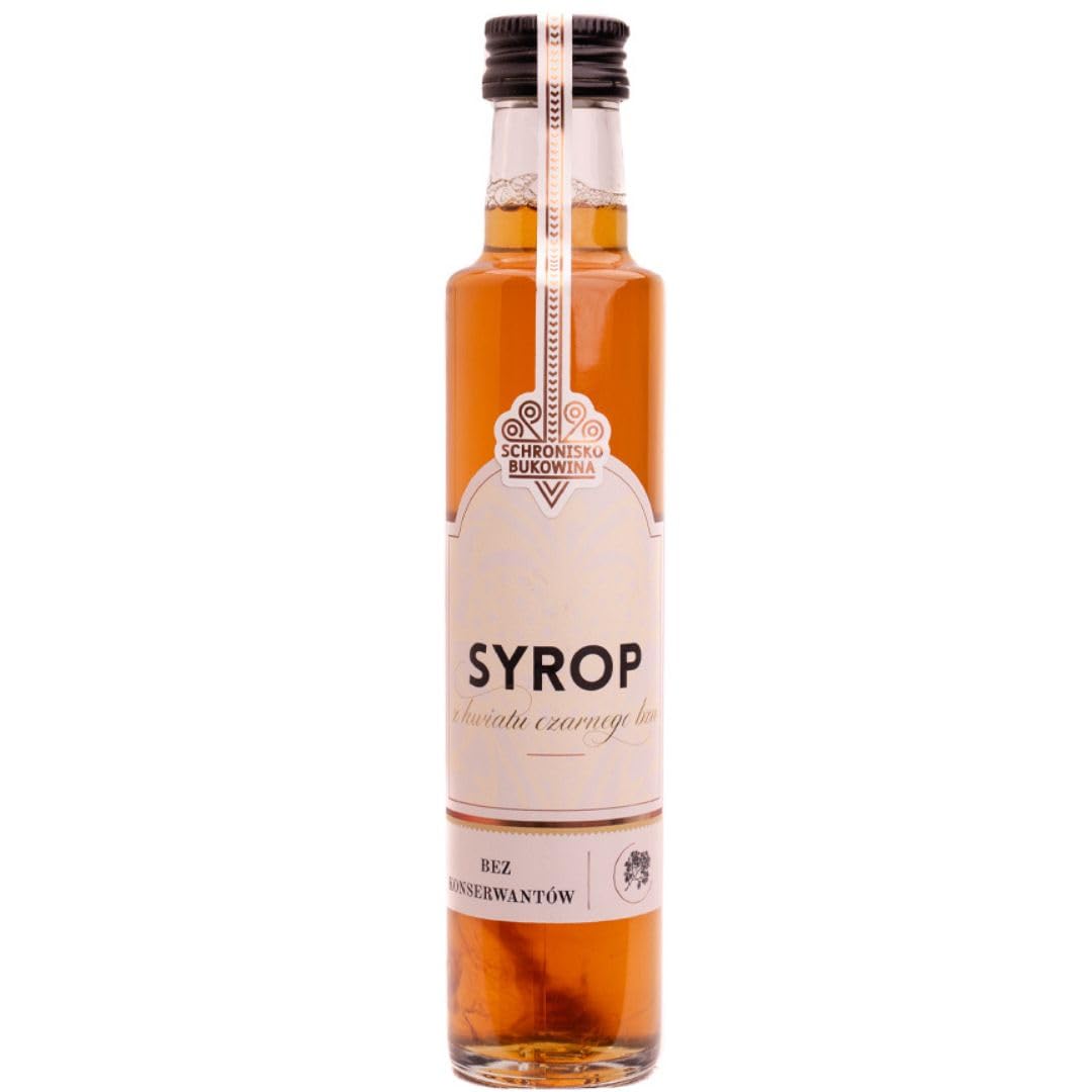 Drink Hugo Składnik Syrop z Kwiatu Czarnego Bzu Naturalny Prawdziwy 250ml