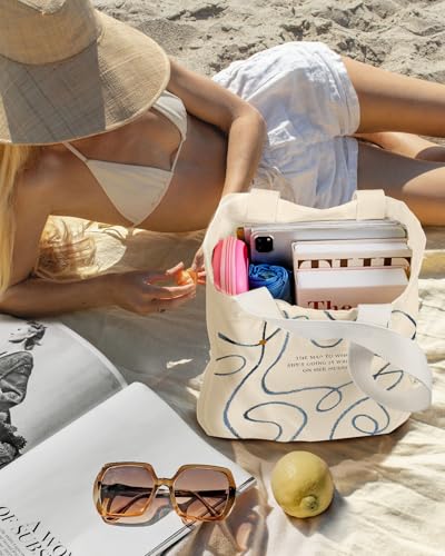 Aesthetic-Heavy-Canvas-Tote-Bag-with-Pocket-for-Women-Cloth-Gusseted-Totes-Bag-with-Pattern-for-Shopping