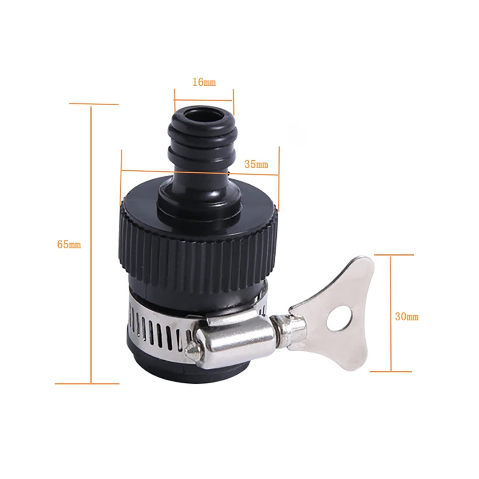 Conector rápido para grifo de tubería de riego de jardín Fit 2PCS Suministros de jardín Conectores de grifo de manguera de agua Adaptador universal para grifo de riego de ducha Tubería de ajuste de r
