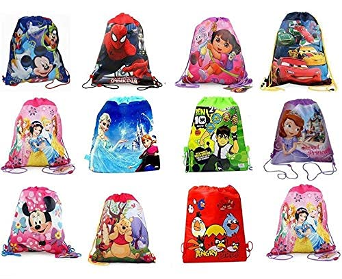 KRH STORE Cartoon Printed pithu Dori Bag for Kids Favor/Haversack Bag - Birthday Party Return Gift (Mix Design (12pcs) (B091MC12Y6) Amazon Price History, Amazon Price Tracker