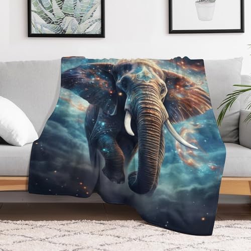 Couverture de canapé éléphant en flanelle 150x200 pour vos soirées cocooning - 3
