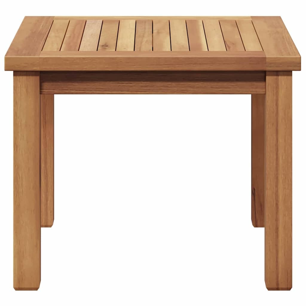 Tavolino da salotto marrone in legno massello teak, 45 x 45 x 36 cm, resistente alle intemperie, per giardino, terrazza, balcone e veranda, come tavolino d'appoggio per esterni e gruppo di