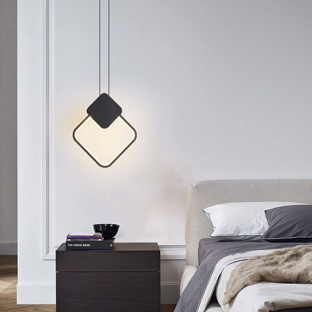 Nowoczesna lampa wisząca LED do sypialni czarna metalowa regulowana restauracja wisząca lampa sufitowa oprawa oświetleniowa na wyspę kuchenną lada barowa Made in China