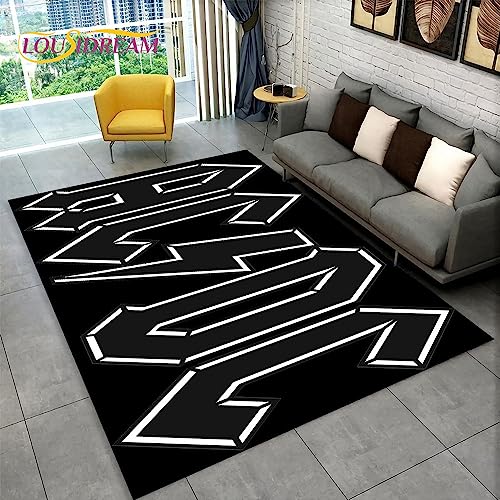 EGGPOD ACDC Rock Band Bereich Teppich Groß, Teppich Teppich Für Zu Hause Wohnzimmer Schlafzimmer...
