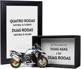Miniatura Moto Big Trail Adventure R 1250 GS - Kit Presente Motociclista