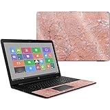 MightySkins Glossy Glitter Skin for HP 17t Laptop 17.3' (2017) - Pink Marble | Protective, Durable High-Gloss Glitter Finish | Easy to Apply, Remove, and Change Styles | Made in The USA