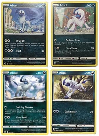 Absol - Lote de cartas Pokémon 4 - Eclipse cósmico 133/236 - Camino del campeón resplandor astral