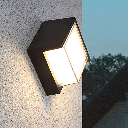 Applique extérieure LED noire carrée pour illuminer votre balcon ou terrasse