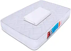 Colchão para Berço Desmontável Chiqueirinho Cercadinho 100x70x10cm + Lençol Avulso com elástico Percal 180 Fios Antialérgico BF Colchões