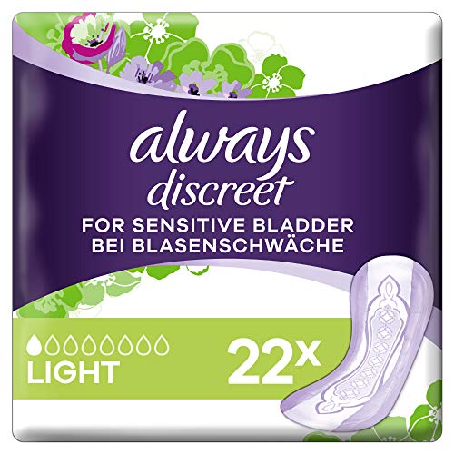 Always Discreet Inkontinenz-Einlagen Light 22 Bei Blasenschwäche, 8001090893253
