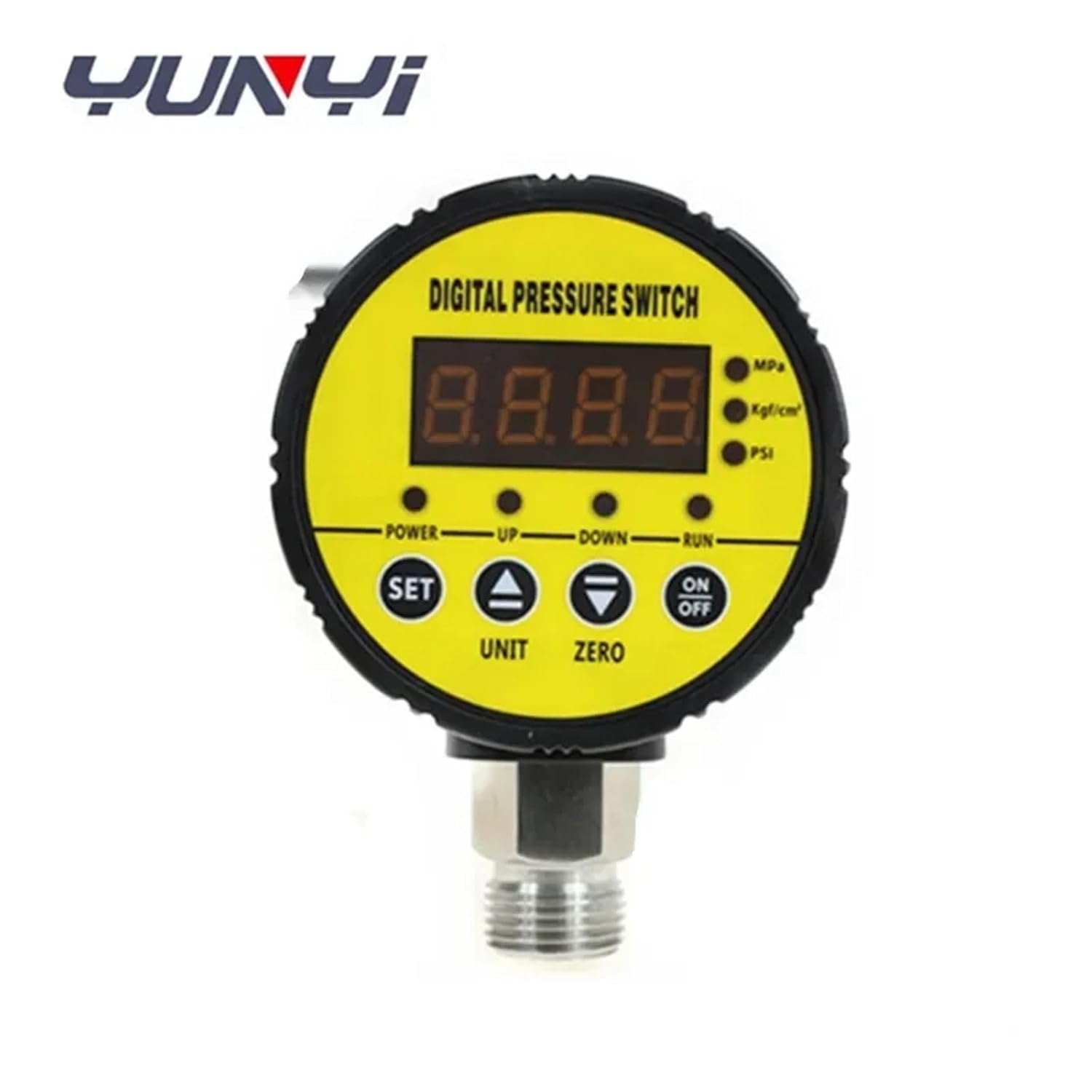 1pc Tirepressure Barometric Water Steam Manometer Hydraulic Digital Pressure Gauge with Electric Contact