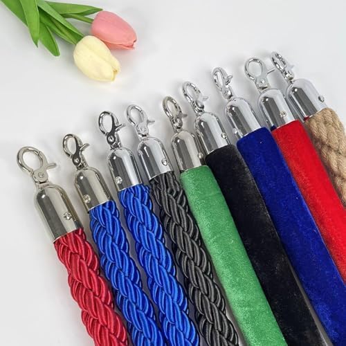 Elegant Blue Velvet Stanchion Rope Barrier - 2.2m Crowd Control Solution for Hotels, Hospitals & Banks - Durable Queue Management for Safety & Style